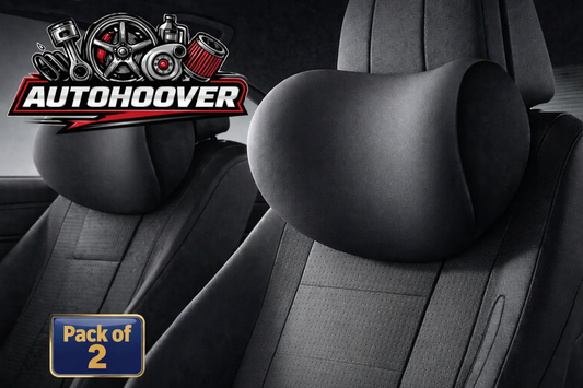 AutoHoover Ergonomic Memory Foam Car Neck Pillow duo-pack - pack of 2
